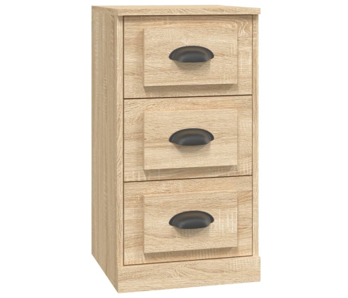 Aparador de madera contrachapada roble Sonoma 36x35,5x67,5 cm