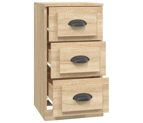 Aparador de madera contrachapada roble Sonoma 36x35,5x67,5 cm