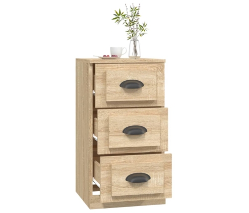 Aparador de madera contrachapada roble Sonoma 36x35,5x67,5 cm