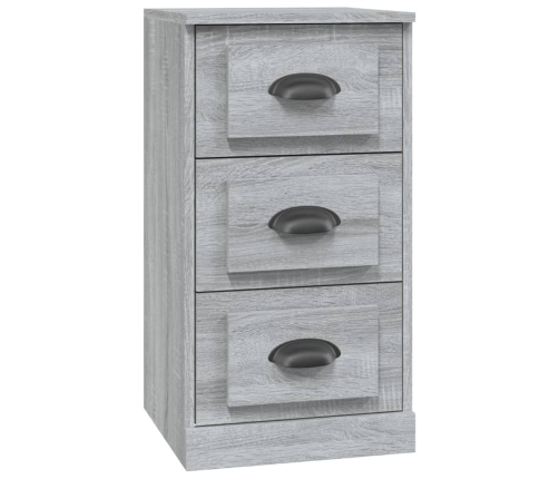 Aparador de madera contrachapada gris Sonoma 36x35,5x67,5 cm