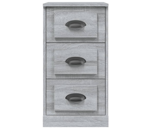 Aparador de madera contrachapada gris Sonoma 36x35,5x67,5 cm