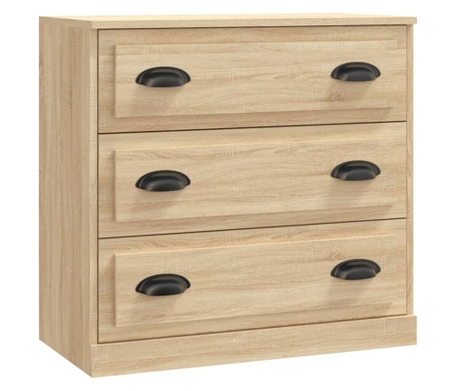 Aparador de madera contrachapada roble Sonoma 70x35,5x67,5 cm