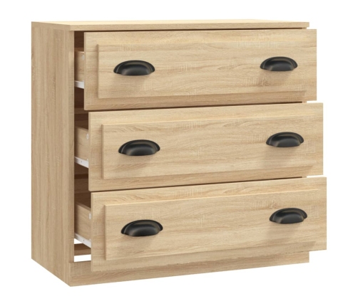 Aparador de madera contrachapada roble Sonoma 70x35,5x67,5 cm