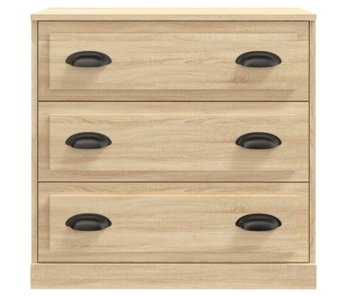 Aparador de madera contrachapada roble Sonoma 70x35,5x67,5 cm