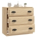 Aparador de madera contrachapada roble Sonoma 70x35,5x67,5 cm