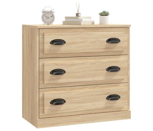 Aparador de madera contrachapada roble Sonoma 70x35,5x67,5 cm