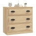 Aparador de madera contrachapada roble Sonoma 70x35,5x67,5 cm