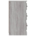 Aparador de madera contrachapada gris Sonoma 70x35,5x67,5 cm