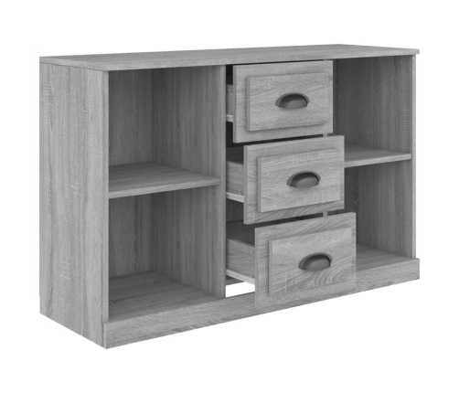 Aparador de madera contrachapada gris Sonoma 104,5x35,5x67,5 cm