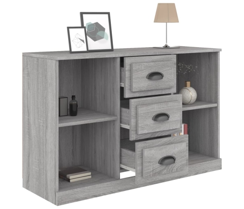 Aparador de madera contrachapada gris Sonoma 104,5x35,5x67,5 cm