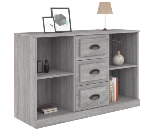 Aparador de madera contrachapada gris Sonoma 104,5x35,5x67,5 cm