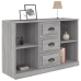 Aparador de madera contrachapada gris Sonoma 104,5x35,5x67,5 cm