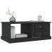 Mesa de centro madera contrachapada negro 90x50x35 cm