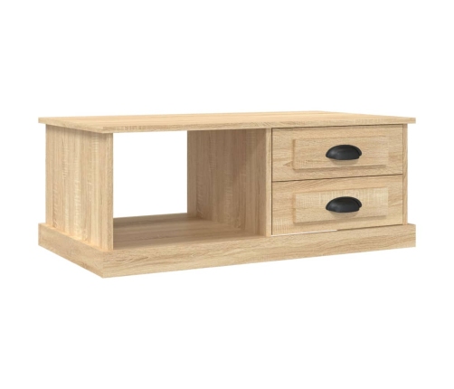 Mesa de centro madera contrachapada roble Sonoma 90x50x35 cm