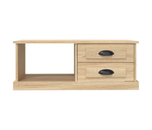 Mesa de centro madera contrachapada roble Sonoma 90x50x35 cm