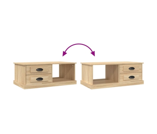 Mesa de centro madera contrachapada roble Sonoma 90x50x35 cm