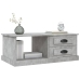 Mesa de centro madera contrachapada gris hormigón 90x50x35 cm