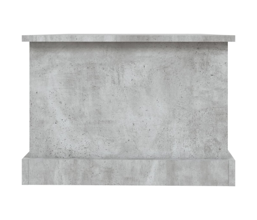 Mesa de centro madera contrachapada gris hormigón 90x50x35 cm