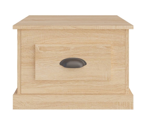 Mesa de centro madera contrachapada roble Sonoma 50x50x35 cm