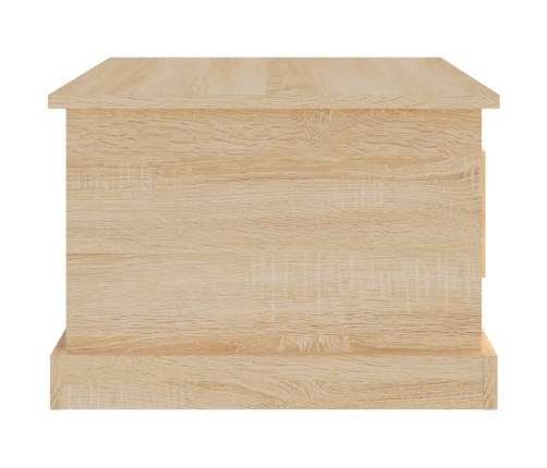 Mesa de centro madera contrachapada roble Sonoma 50x50x35 cm