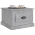 Mesa de centro madera contrachapada gris hormigón 50x50x35 cm