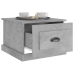 Mesa de centro madera contrachapada gris hormigón 50x50x35 cm