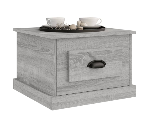 Mesa de centro madera contrachapada gris Sonoma 50x50x35 cm