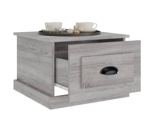 Mesa de centro madera contrachapada gris Sonoma 50x50x35 cm