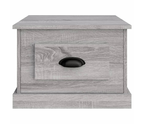 Mesa de centro madera contrachapada gris Sonoma 50x50x35 cm