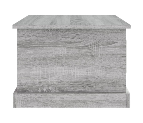 Mesa de centro madera contrachapada gris Sonoma 50x50x35 cm