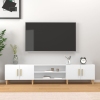 Mueble para TV madera contrachapada blanco 180x31,5x40 cm