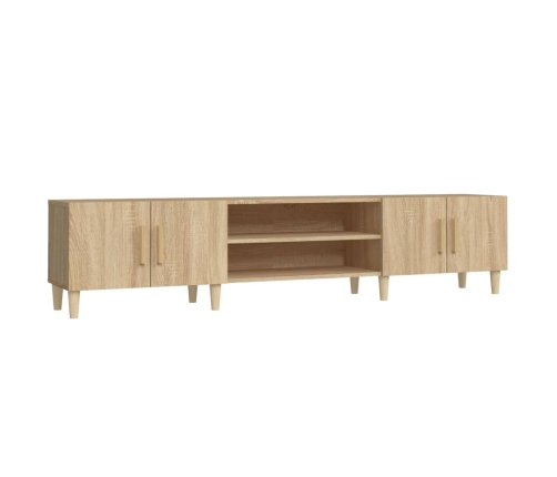 Mueble para TV madera contrachapada roble Sonoma 180x31,5x40 cm