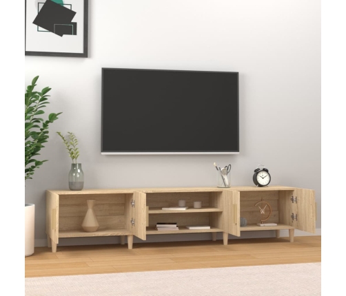 Mueble para TV madera contrachapada roble Sonoma 180x31,5x40 cm