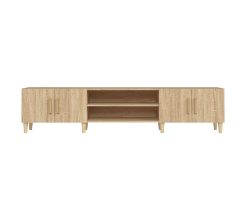 Mueble para TV madera contrachapada roble Sonoma 180x31,5x40 cm