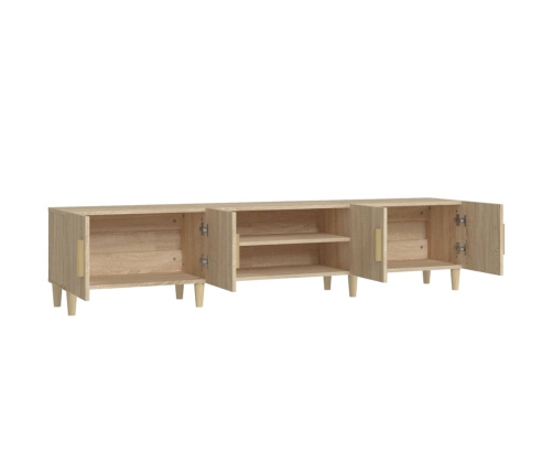 Mueble para TV madera contrachapada roble Sonoma 180x31,5x40 cm