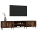 Mueble para TV madera contrachapada roble ahumado 180x31,5x40cm