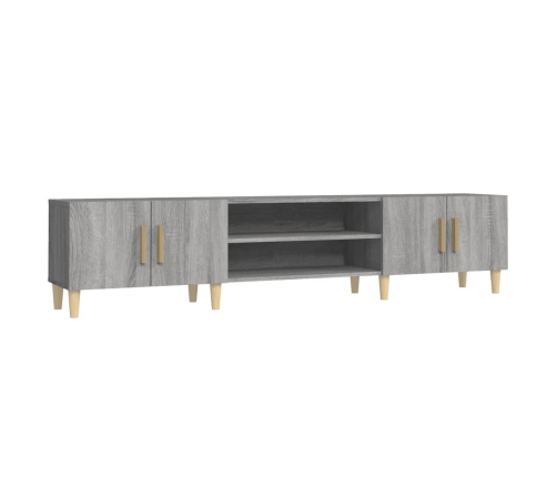 Mueble para TV madera contrachapada gris Sonoma 180x31,5x40 cm