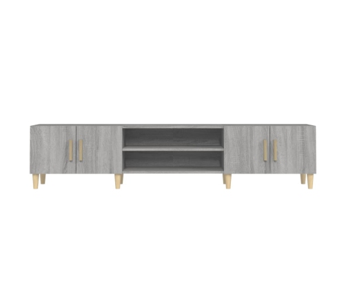 Mueble para TV madera contrachapada gris Sonoma 180x31,5x40 cm