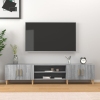 Mueble para TV madera contrachapada gris Sonoma 180x31,5x40 cm