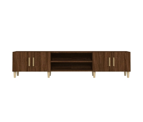 Mueble para TV madera contrachapada roble marrón 180x31,5x40 cm