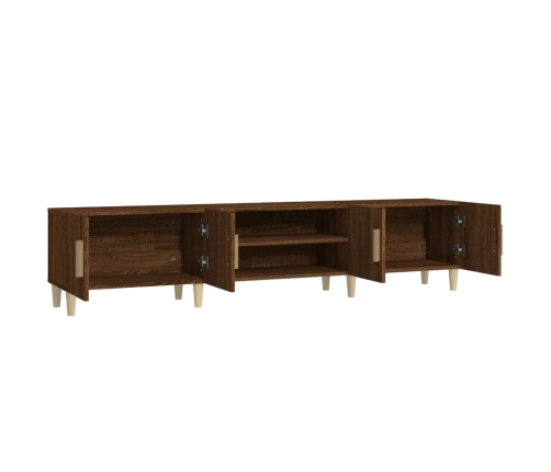 Mueble para TV madera contrachapada roble marrón 180x31,5x40 cm