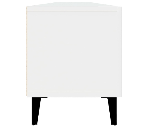 vidaXL Mueble para TV madera contrachapada blanco 180x31,5x40 cm