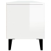 Mueble de TV madera contrachapada blanco brillo 180x31,5x40 cm