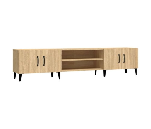 Mueble para TV madera contrachapada roble Sonoma 180x31,5x40 cm