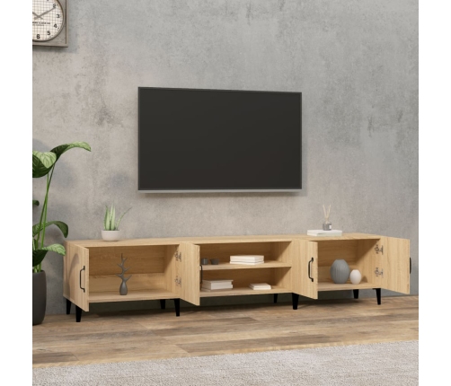 Mueble para TV madera contrachapada roble Sonoma 180x31,5x40 cm