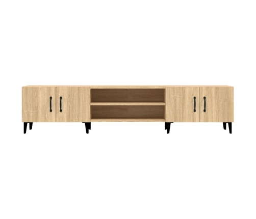 Mueble para TV madera contrachapada roble Sonoma 180x31,5x40 cm