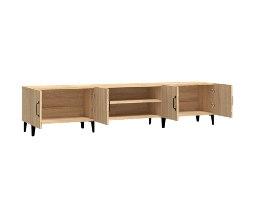 Mueble para TV madera contrachapada roble Sonoma 180x31,5x40 cm