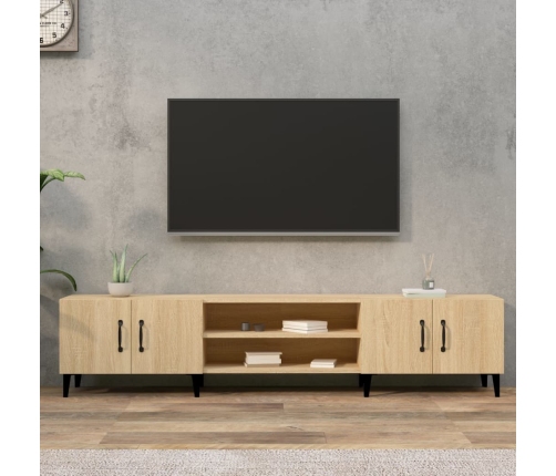 Mueble para TV madera contrachapada roble Sonoma 180x31,5x40 cm