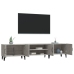 Mueble de TV madera contrachapada gris hormigón 180x31,5x40 cm