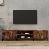 Mueble para TV madera contrachapada roble ahumado 180x31,5x40cm